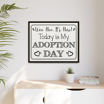 Custom Adoption Day Sign - Personalized Adoption Day Sign - Adoption Announcement Wall Decor - Party Decor for Celebrations, Court Hearings, and Family Gatherings