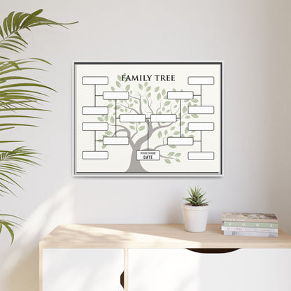 Custom Family Tree Sign - Personalized 5 Generation Family Tree Template - Fillable Genealogy Chart, Pedigree & Family History Chart - Ancestry Record - Family Reunion Gift