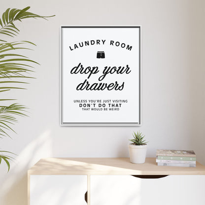 Custom Laundry Room Signs | Farmhouse & Vintage Utility Room Decor | Large Framed Wall Art & Funny Laundry Prints for Home