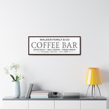 Custom Coffee Bar Sign - Personalized Coffee Bar Sign - Personalized Décor - Custom Kitchen Sign