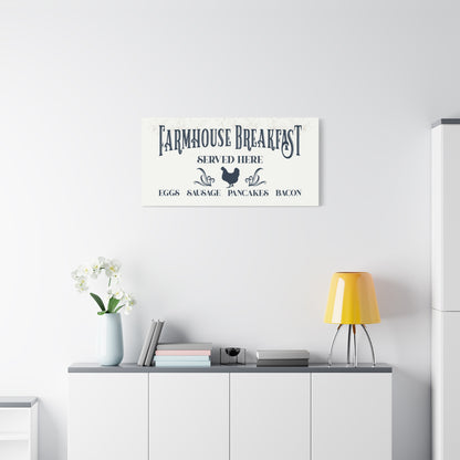 Personalized Farmhouse Kitchen Signs, Vintage Farmhouse Breakfast Sign, Farmhouse Kitchen Wall Art, Customizable Rustic Farmhouse Kitchen Signs for Home Decor