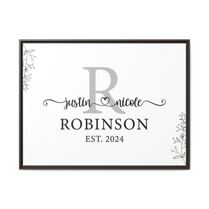 Personalized Family Last Name Sign with Established Date - Custom Anniversary, Engagement, or Housewarming Gift Idea - Unique Wall Decor for Family