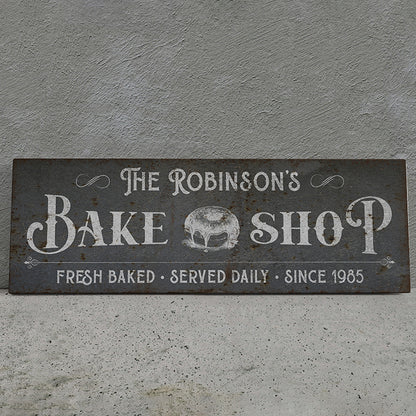 Custom Rustic Vintage Bakery Farmhouse Sign | Personalized Baking Decor | Fresh Bread & Cake Shop Wall Hanging | Custom Farm Home & Baker Sign