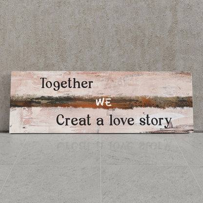 Personalized Master Bedroom Signs - Custom Romantic Rustic Framed Canvas Wall Art for Master Bedroom - Wedding & Anniversary Gift, Over Bed Decor for Spring Home & Farmhouse Bedroom