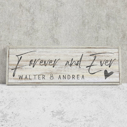 Personalized Master Bedroom Signs – Custom Rustic Farmhouse Bedroom Wall Decor for Couples, Custom Name & Wedding Date Over the Bed Art, Master Bedroom Anniversary or Wedding Gift