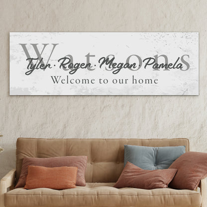 Custom Family Name Sign with Kids' Names - Personalized Rustic Family Name Sign Art for Living Room, Bedroom, or Porch - Great Gift for Weddings, Anniversaries
