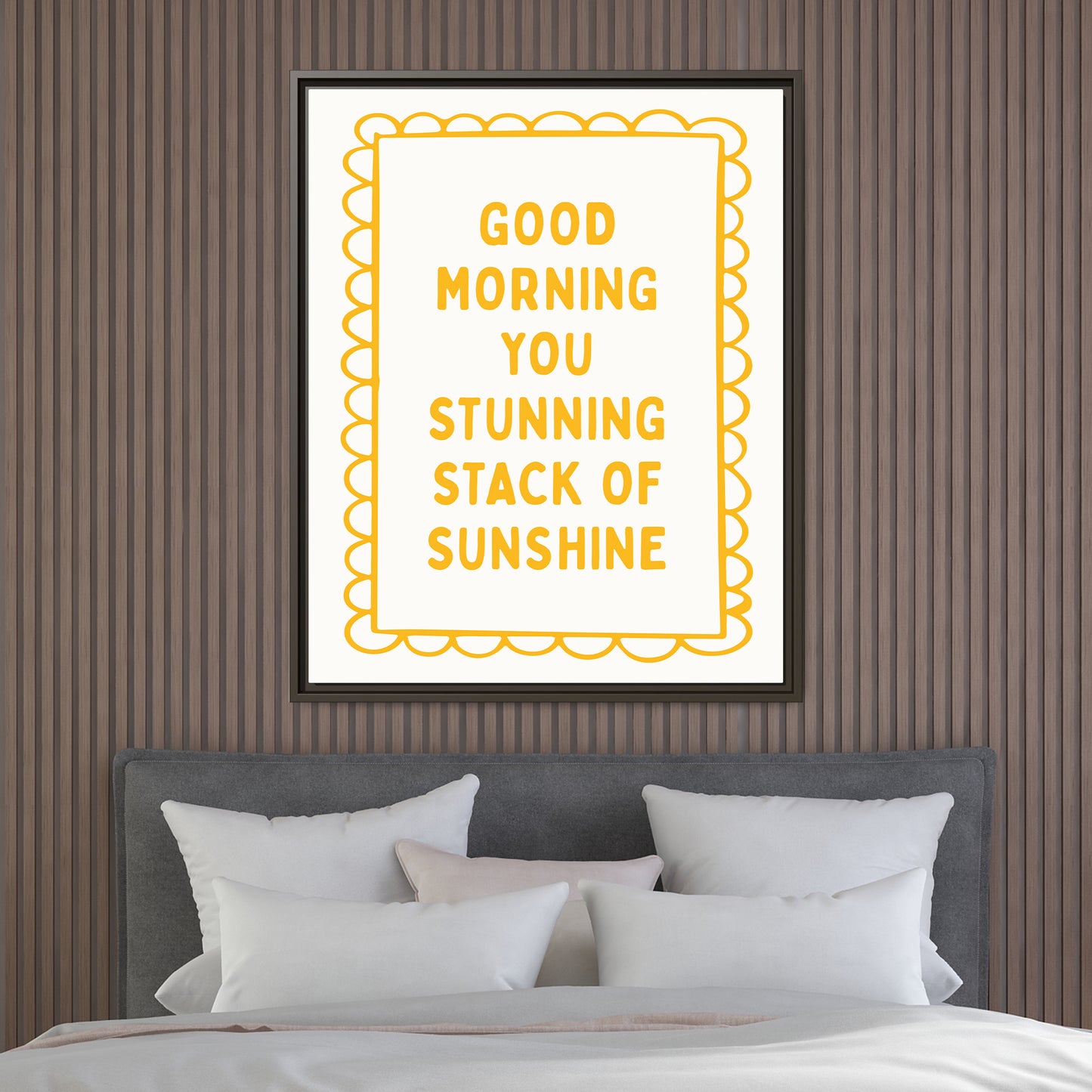 Custom Bedroom Quote Wall Art - Personalized Aesthetic Girly Bedroom Art - Above the Bed Decor - Gift for Cozy & Cheerful Interiors