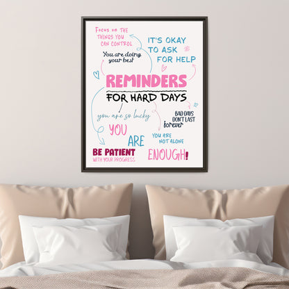 Custom Bedroom Quote Wall Art | Personalized Positive Motivational Art | Inspirational Poster for Dorm Decor