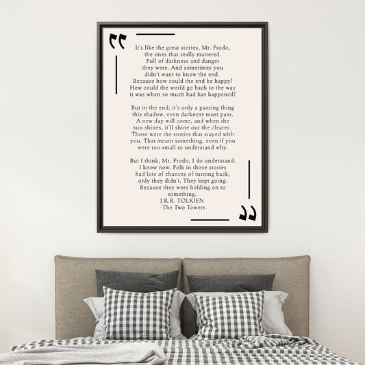Custom Bedroom Quote Wall Art | Personalized Bedroom Wall Art with Inspirational Quote | Minimalist Poem Wall Decor & Bibliophile Gift