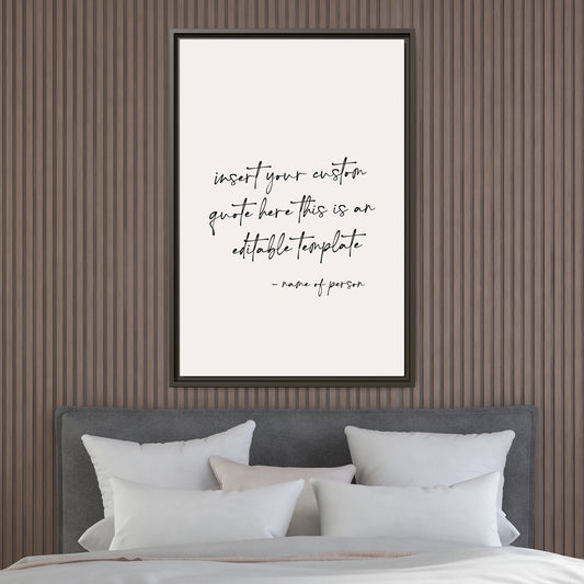 Personalized Bedroom Quote Wall Art - Custom Bedroom Wall Art Quote  - Calligraphy Print - Modern Minimalist Wall Art - Gift for Home Décor