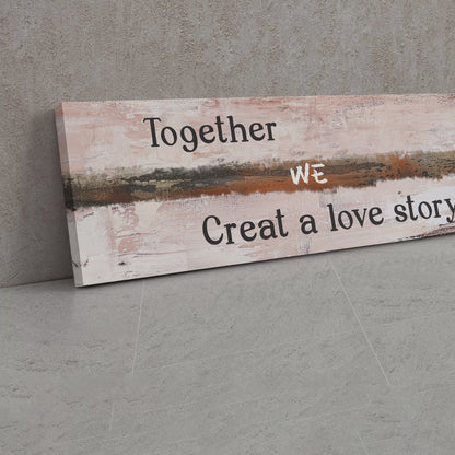 Personalized Master Bedroom Signs - Custom Romantic Rustic Framed Canvas Wall Art for Master Bedroom - Wedding & Anniversary Gift, Over Bed Decor for Spring Home & Farmhouse Bedroom