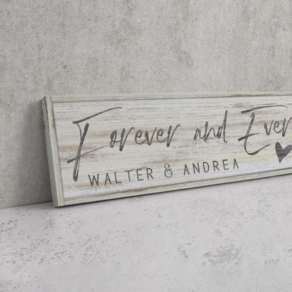 Personalized Master Bedroom Signs – Custom Rustic Farmhouse Bedroom Wall Decor for Couples, Custom Name & Wedding Date Over the Bed Art, Master Bedroom Anniversary or Wedding Gift